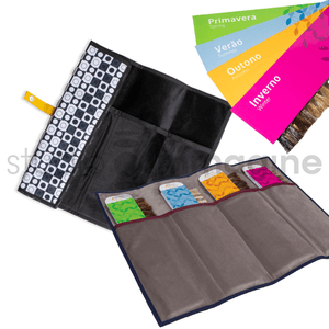 Kit 4 Cartelas de Mechas + Case de Mechas Coloridas